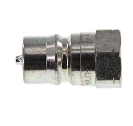 Steel DN 12.5 Hydraulic Coupling Plug 1/2 inch Female NPT Threads ISO 7241-1 B D 23.5mm