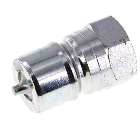 Steel DN 20 Hydraulic Coupling Plug 3/4 inch Female NPT Threads ISO 7241-1 B D 31.4mm