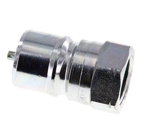 Steel DN 20 Hydraulic Coupling Plug 3/4 inch Female NPT Threads ISO 7241-1 B D 31.4mm