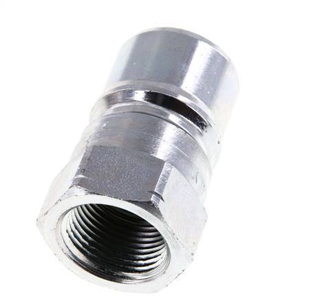 Steel DN 20 Hydraulic Coupling Plug 3/4 inch Female NPT Threads ISO 7241-1 B D 31.4mm