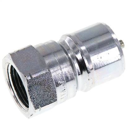 Steel DN 20 Hydraulic Coupling Plug 3/4 inch Female NPT Threads ISO 7241-1 B D 31.4mm