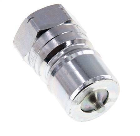 Steel DN 20 Hydraulic Coupling Plug 3/4 inch Female NPT Threads ISO 7241-1 B D 31.4mm
