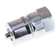 Steel DN 25 Hydraulic Coupling Plug 1 inch Female NPT Threads ISO 7241-1 B D 37.8mm