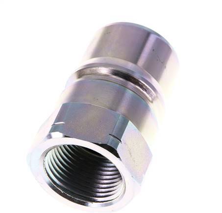 Steel DN 25 Hydraulic Coupling Plug 1 inch Female NPT Threads ISO 7241-1 B D 37.8mm
