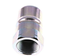Steel DN 40 Hydraulic Coupling Plug 1 1/4 inch Female NPT Threads ISO 7241-1 B D 44.5mm