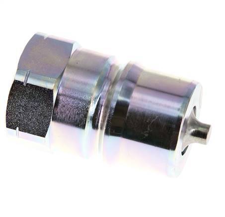 Steel DN 25 Hydraulic Coupling Plug 1 inch Female NPT Threads ISO 7241-1 B D 37.8mm