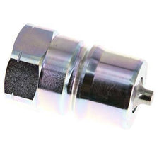 Steel DN 25 Hydraulic Coupling Plug 1 inch Female NPT Threads ISO 7241-1 B D 37.8mm