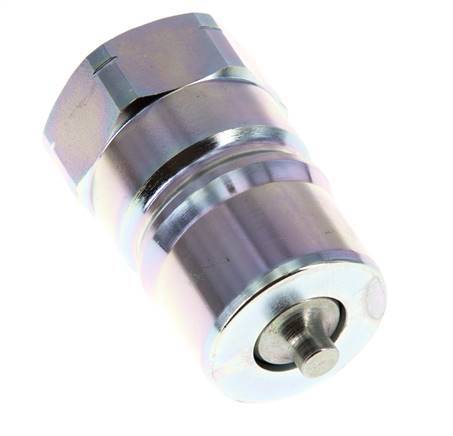 Steel DN 25 Hydraulic Coupling Plug 1 inch Female NPT Threads ISO 7241-1 B D 37.8mm