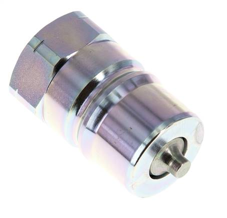 Steel DN 50 Hydraulic Coupling Plug 2 inch Female NPT Threads ISO 7241-1 B D 63.2mm