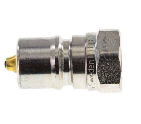 Steel DN 10 Hydraulic Coupling Plug G 3/8 inch Female Threads Pressure Eliminator ISO 7241-1 B D 19.1mm