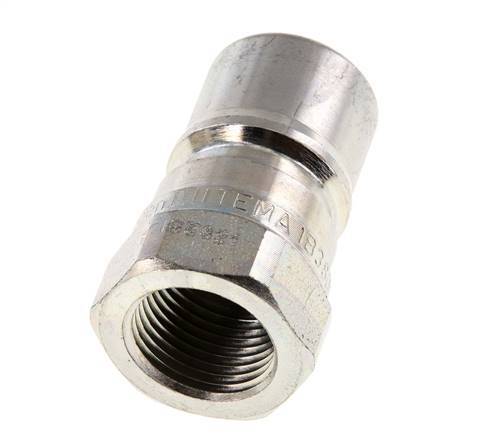 Steel DN 10 Hydraulic Coupling Plug G 3/8 inch Female Threads Pressure Eliminator ISO 7241-1 B D 19.1mm