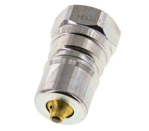 Steel DN 10 Hydraulic Coupling Plug G 3/8 inch Female Threads Pressure Eliminator ISO 7241-1 B D 19.1mm