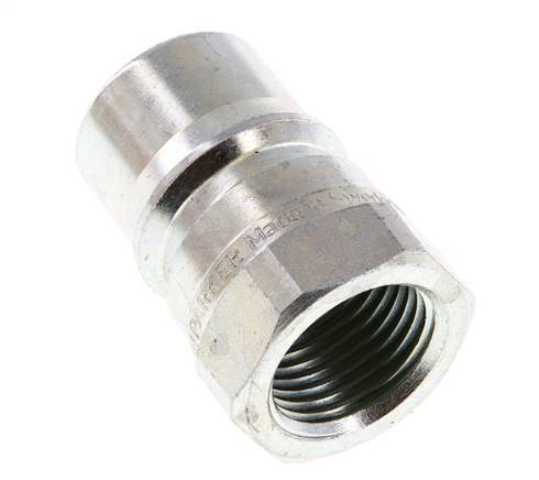 Steel DN 12.5 Hydraulic Coupling Plug G 1/2 inch Female Threads Pressure Eliminator ISO 7241-1 B D 23.5mm