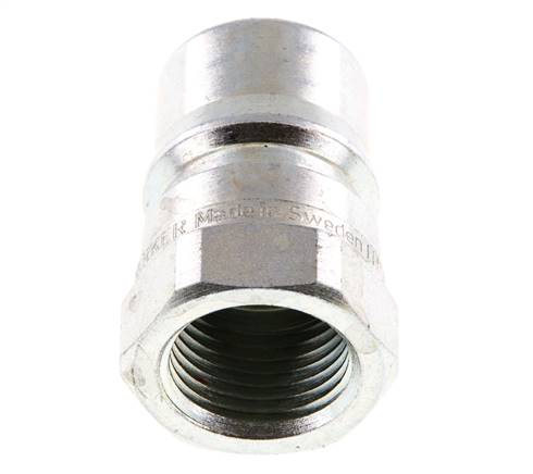 Steel DN 12.5 Hydraulic Coupling Plug G 1/2 inch Female Threads Pressure Eliminator ISO 7241-1 B D 23.5mm