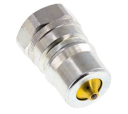 Steel DN 12.5 Hydraulic Coupling Plug G 1/2 inch Female Threads Pressure Eliminator ISO 7241-1 B D 23.5mm