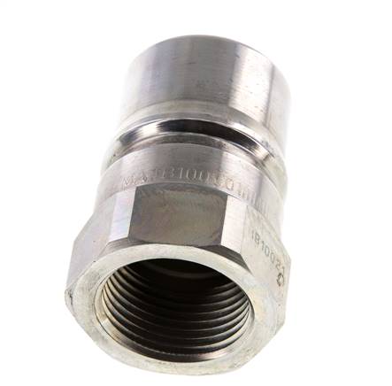 Steel DN 25 Hydraulic Coupling Plug G 1 inch Female Threads Pressure Eliminator ISO 7241-1 B D 37.8mm