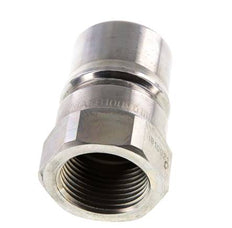 Steel DN 25 Hydraulic Coupling Plug G 1 inch Female Threads Pressure Eliminator ISO 7241-1 B D 37.8mm
