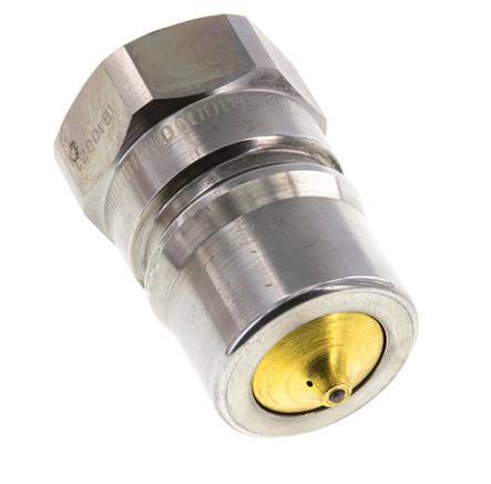 Steel DN 25 Hydraulic Coupling Plug G 1 inch Female Threads Pressure Eliminator ISO 7241-1 B D 37.8mm