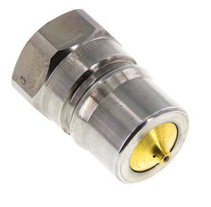 Steel DN 25 Hydraulic Coupling Plug G 1 inch Female Threads Pressure Eliminator ISO 7241-1 B D 37.8mm