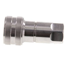 Stainless Steel DN 6.3 Hydraulic Coupling Socket G 1/4 inch Female Threads ISO 7241-1 B D 14.2mm