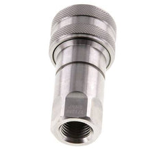 Stainless Steel DN 6.3 Hydraulic Coupling Socket G 1/4 inch Female Threads ISO 7241-1 B D 14.2mm