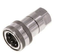 Stainless Steel DN 12.5 Hydraulic Coupling Socket G 1/2 inch Female Threads ISO 7241-1 B D 23.5mm