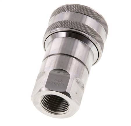 Stainless Steel DN 12.5 Hydraulic Coupling Socket G 1/2 inch Female Threads ISO 7241-1 B D 23.5mm