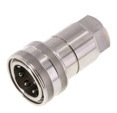 Stainless Steel DN 20 Hydraulic Coupling Socket G 3/4 inch Female Threads ISO 7241-1 B D 31.4mm