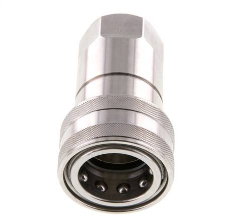 Stainless Steel DN 20 Hydraulic Coupling Socket G 3/4 inch Female Threads ISO 7241-1 B D 31.4mm