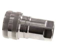 Stainless Steel DN 40 Hydraulic Coupling Socket G 1 1/4 inch Female Threads ISO 7241-1 B D 44.5mm