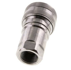Stainless Steel DN 40 Hydraulic Coupling Socket G 1 1/4 inch Female Threads ISO 7241-1 B D 44.5mm