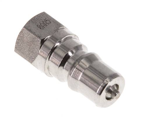 Stainless Steel DN 5 Hydraulic Coupling Plug G 1/8 inch Female Threads ISO 7241-1 B D 10.9mm