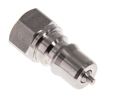 Stainless Steel DN 6.3 Hydraulic Coupling Plug G 1/4 inch Female Threads ISO 7241-1 B D 14.2mm