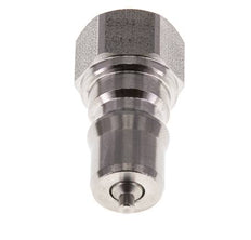 Stainless Steel DN 6.3 Hydraulic Coupling Plug G 1/4 inch Female Threads ISO 7241-1 B D 14.2mm