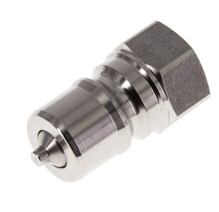 Stainless Steel DN 10 Hydraulic Coupling Plug G 3/8 inch Female Threads ISO 7241-1 B D 19.1mm