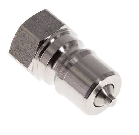 Stainless Steel DN 10 Hydraulic Coupling Plug G 3/8 inch Female Threads ISO 7241-1 B D 19.1mm