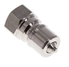 Stainless Steel DN 10 Hydraulic Coupling Plug G 3/8 inch Female Threads ISO 7241-1 B D 19.1mm