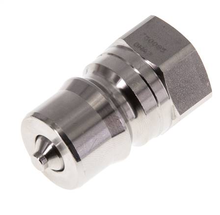Stainless Steel DN 12.5 Hydraulic Coupling Plug G 1/2 inch Female Threads ISO 7241-1 B D 23.5mm