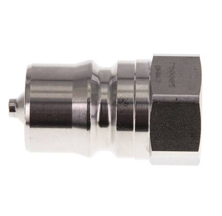 Stainless Steel DN 12.5 Hydraulic Coupling Plug G 1/2 inch Female Threads ISO 7241-1 B D 23.5mm