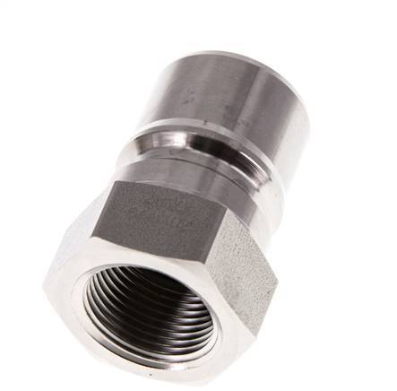 Stainless Steel DN 20 Hydraulic Coupling Plug G 3/4 inch Female Threads ISO 7241-1 B D 31.4mm