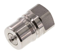 Stainless Steel DN 25 Hydraulic Coupling Plug G 1 inch Female Threads ISO 7241-1 B D 37.8mm