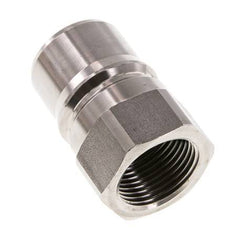 Stainless Steel DN 25 Hydraulic Coupling Plug G 1 inch Female Threads ISO 7241-1 B D 37.8mm