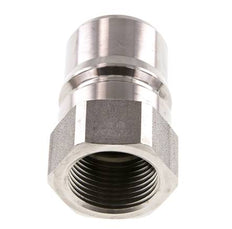 Stainless Steel DN 25 Hydraulic Coupling Plug G 1 inch Female Threads ISO 7241-1 B D 37.8mm