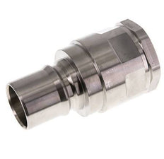 Stainless Steel DN 40 Hydraulic Coupling Plug G 1 1/4 inch Female Threads ISO 7241-1 B D 44.5mm