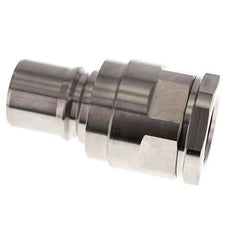 Stainless Steel DN 40 Hydraulic Coupling Plug G 1 1/4 inch Female Threads ISO 7241-1 B D 44.5mm