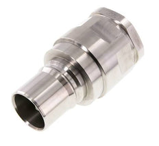 Stainless Steel DN 50 Hydraulic Coupling Plug G 2 inch Female Threads ISO 7241-1 B D 63.2mm