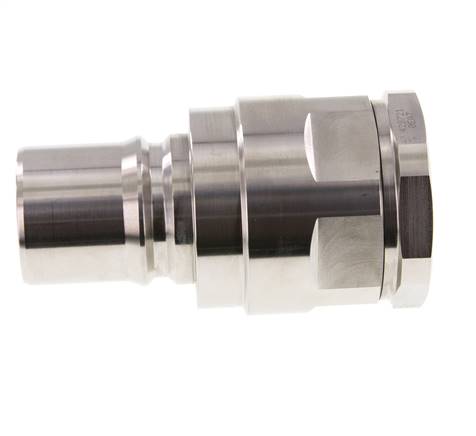 Stainless Steel DN 50 Hydraulic Coupling Plug G 2 inch Female Threads ISO 7241-1 B D 63.2mm