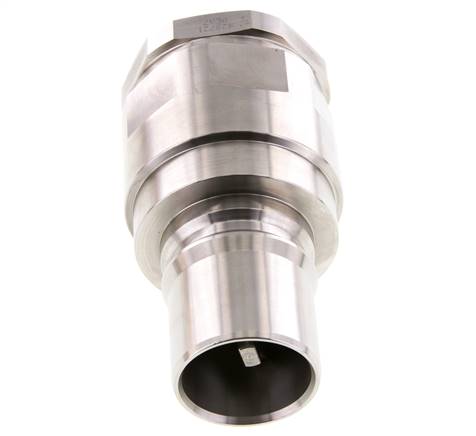 Stainless Steel DN 50 Hydraulic Coupling Plug G 2 inch Female Threads ISO 7241-1 B D 63.2mm