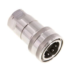 Stainless Steel DN 12.5 Hydraulic Coupling Socket 1/2 inch Female NPT Threads ISO 7241-1 B D 23.5mm
