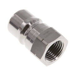 Stainless Steel DN 12.5 Hydraulic Coupling Plug 1/2 inch Female NPT Threads ISO 7241-1 B D 23.5mm